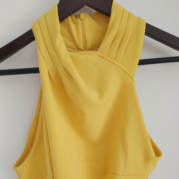 Rachel Rachel Roy Halter Sheath Dress - Yellow - Size Small - Picture 5 of 9